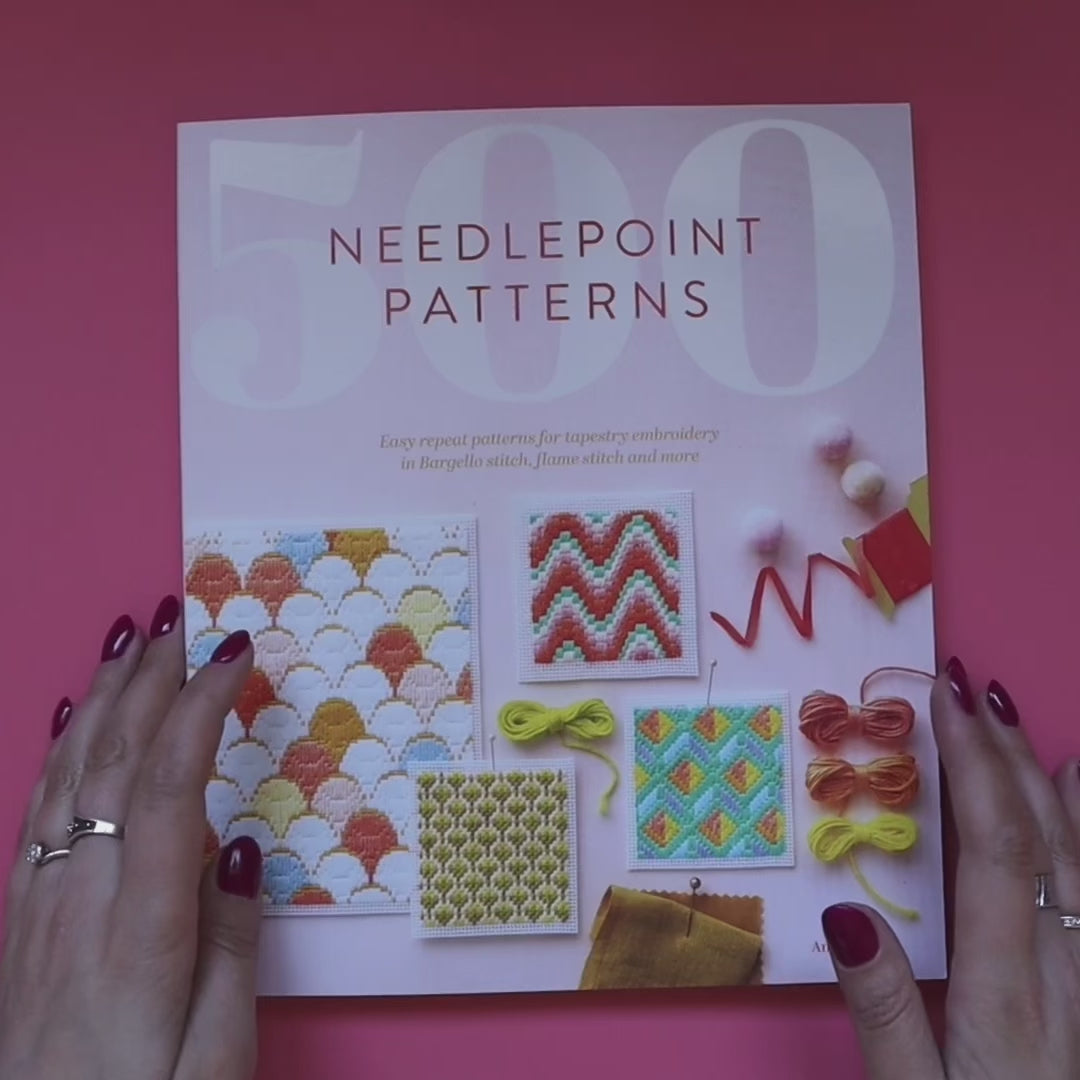 500 Needlepoint Patterns Bargello Stitch Book by Anaïs Hervé