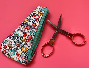 Rose Gold Foldable Embroidery Scissors and Case