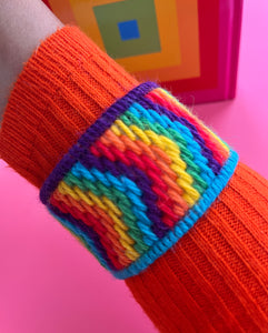 Rainbow Embroidered Bangles Instant Downloadable PDF Pattern