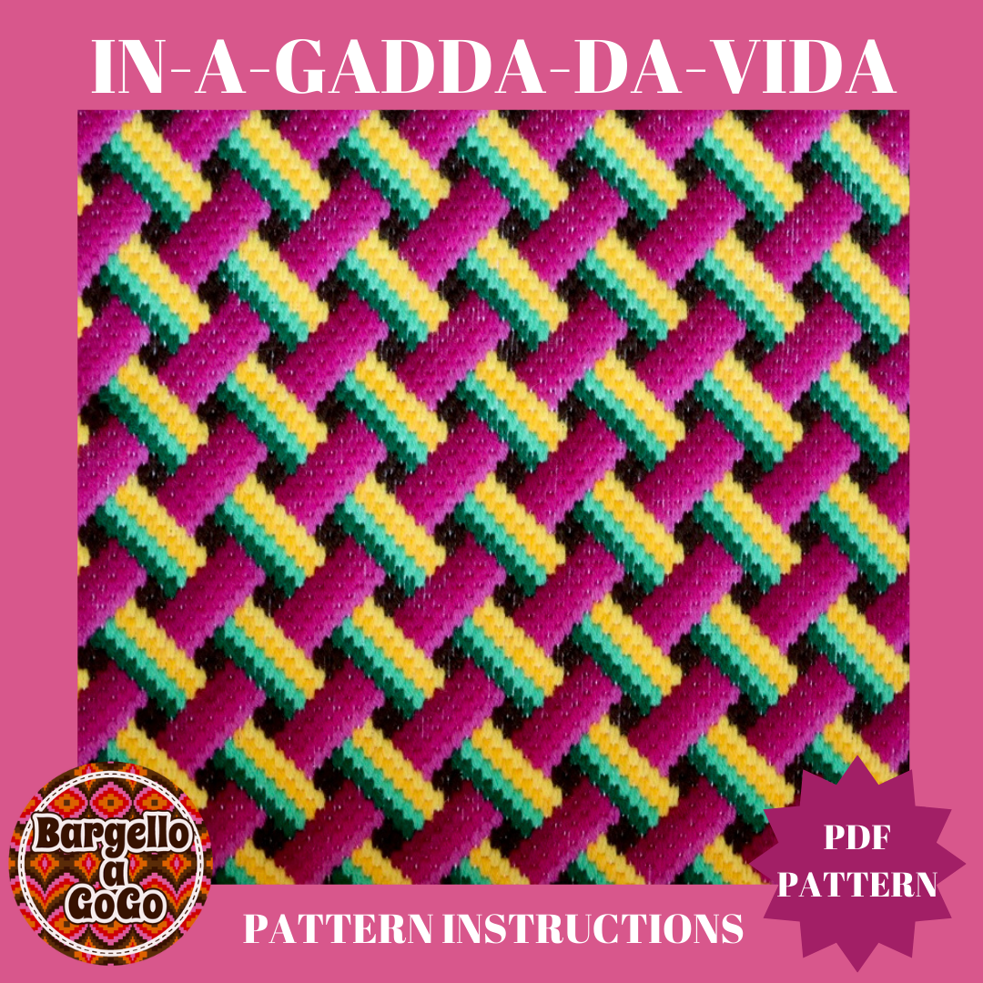 In-A-Gadda-Da-Vida Embroidery PDF Pattern