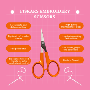 FISKARS EMBROIDERY SCISSORS (10cm)