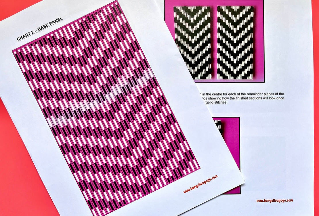 Mrs Peel Bag Bargello Embroidery PDF Pattern