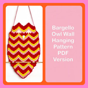 Bargello Owl Wall Hanging - PDF Pattern