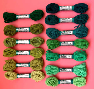 Appletons Tapestry Wool - Greens