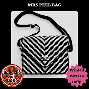 Mrs Peel Bag Bargello Embroidery A4 Printed Pattern